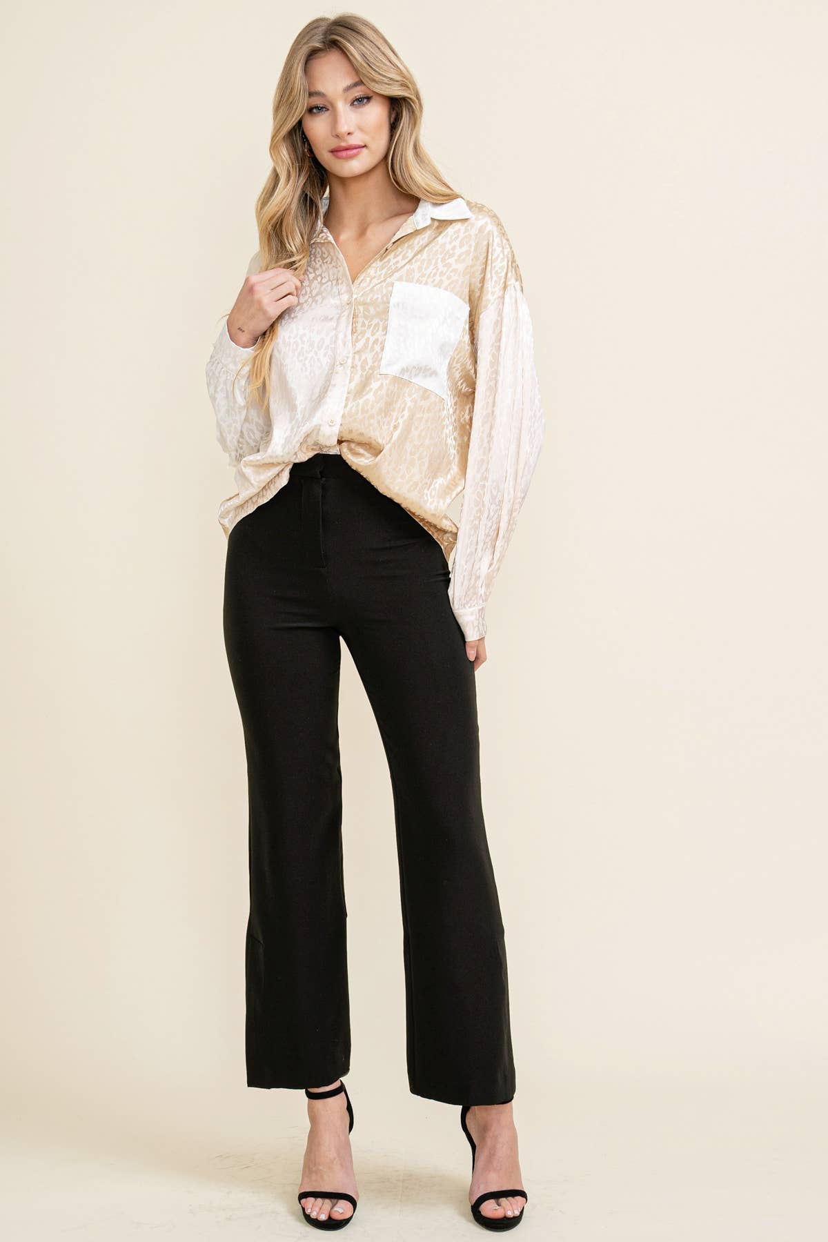 High-Waisted Minimalist Pleated Women's Pants