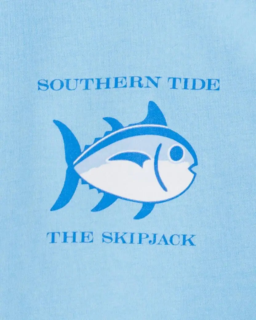 Youth southern tide Classic Skipjack Tee: Ocean Channel