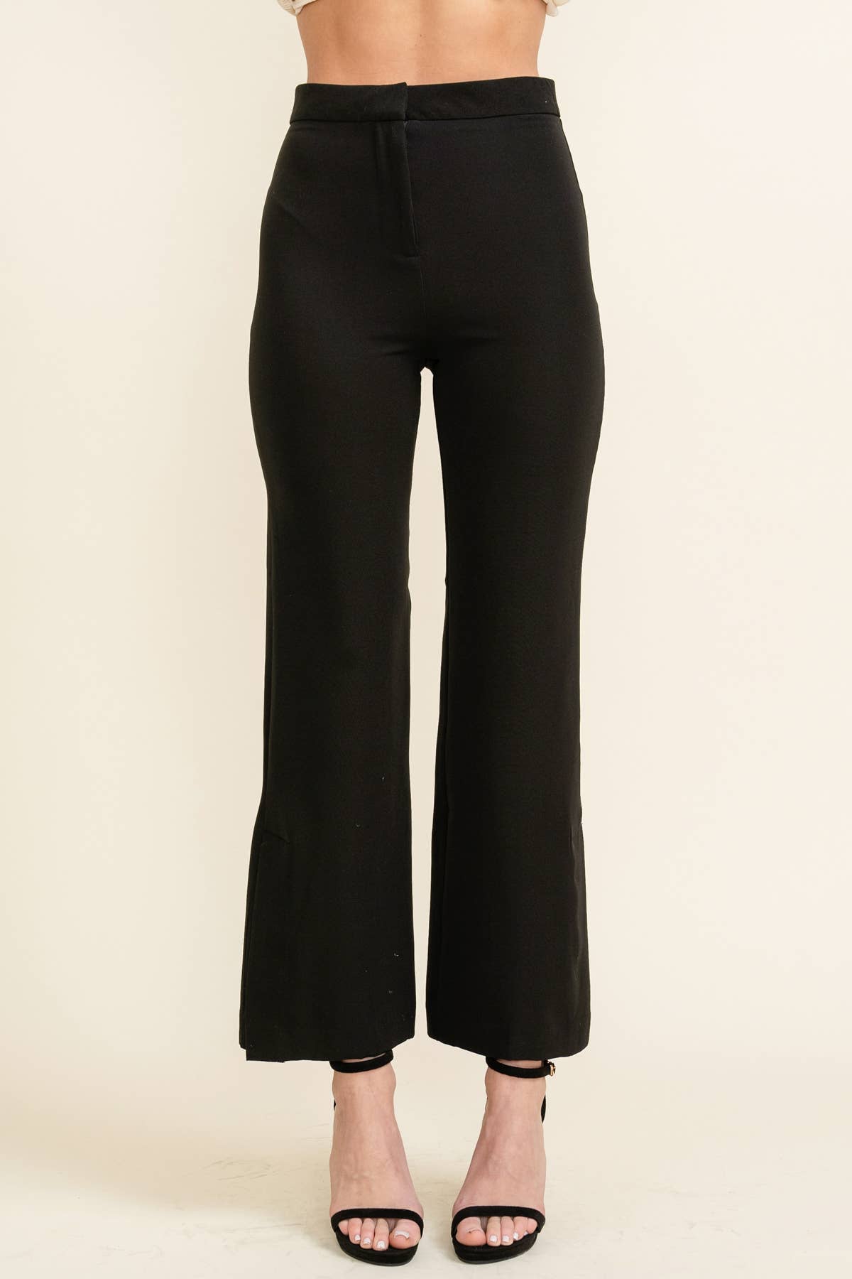 High-Waisted Minimalist Pleated Women's Pants