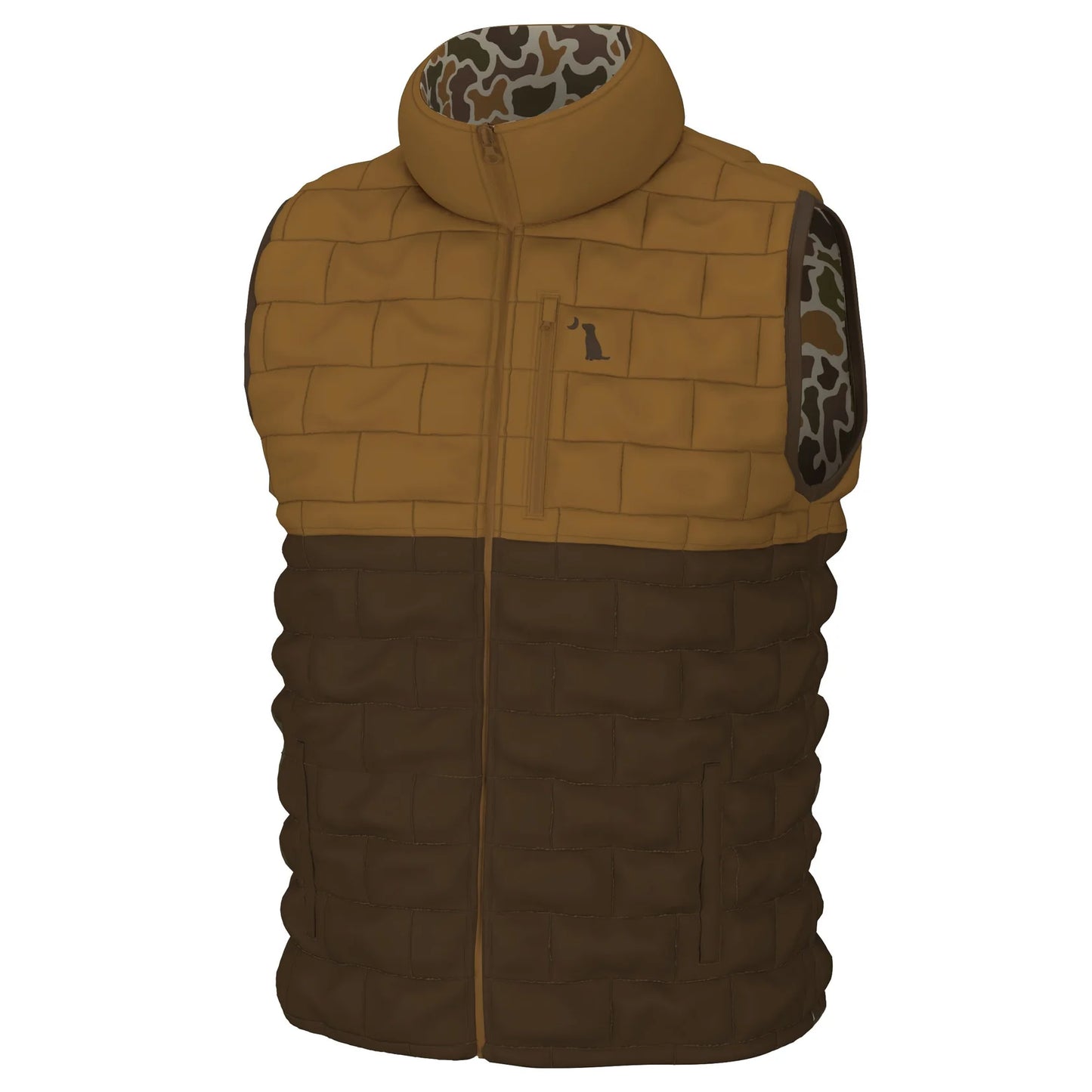 Local boy duck down reversible vest