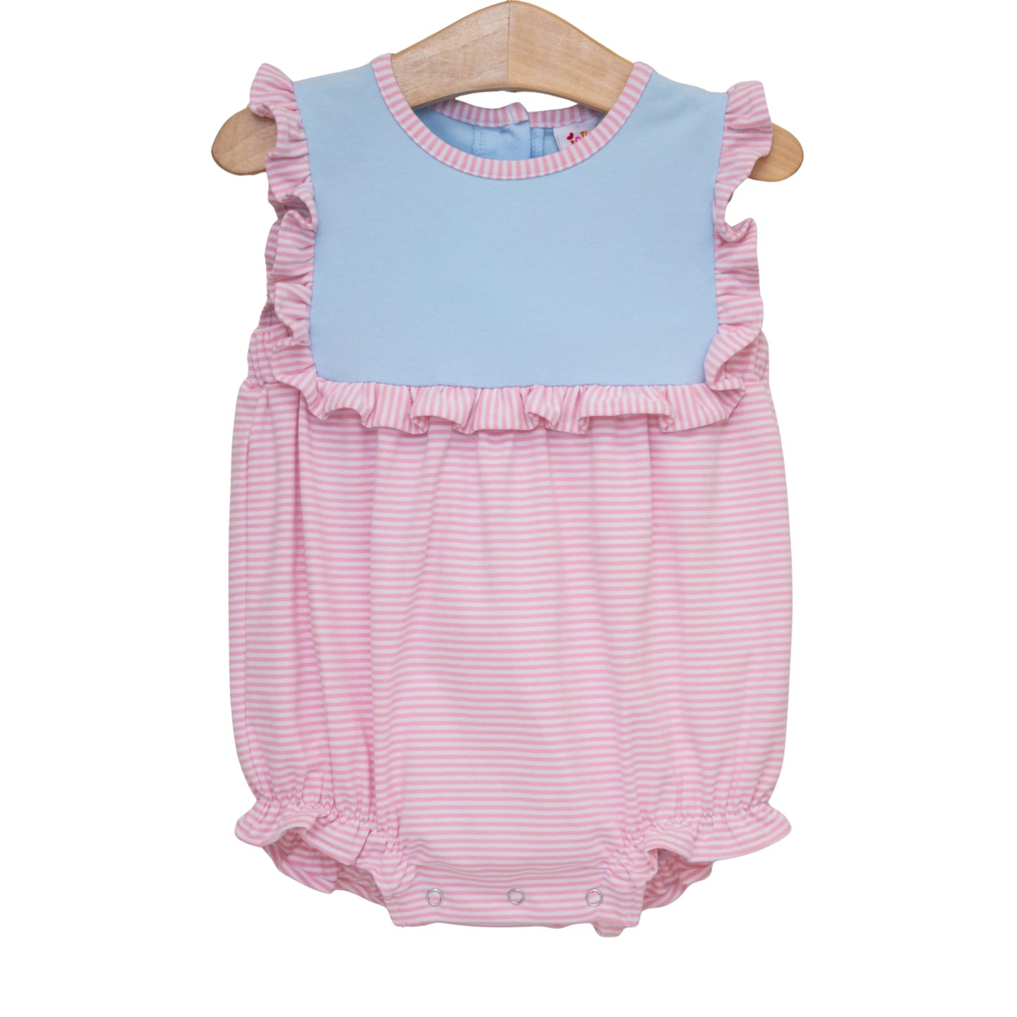 Jellybean Ruby Bubble- Light Blue and Pink Stripe