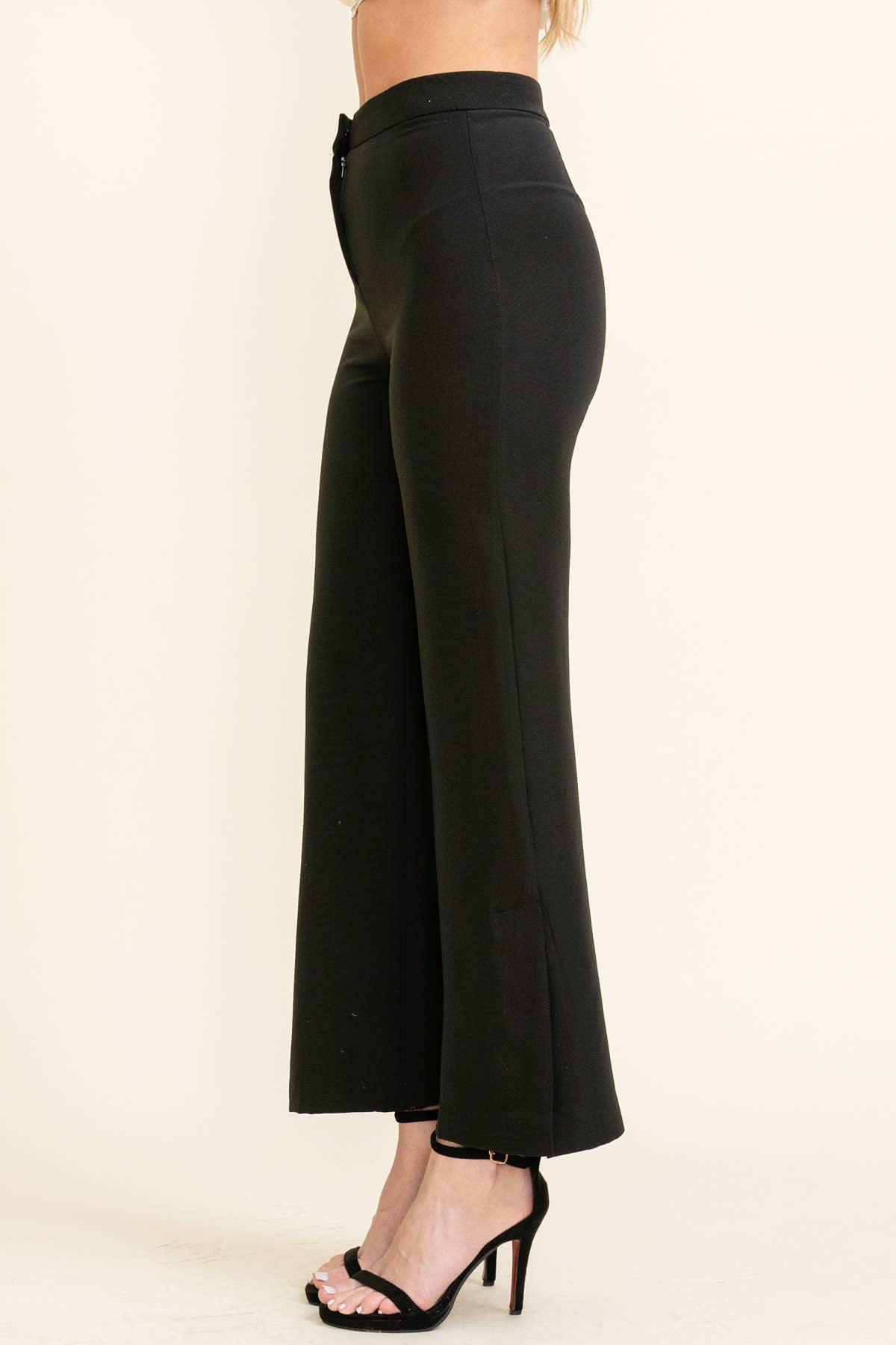 High-Waisted Minimalist Pleated Women's Pants