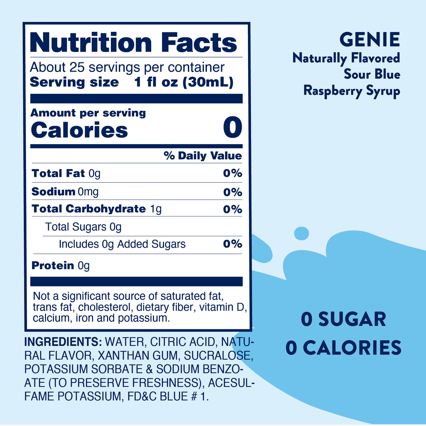 Sugar Free Sour Genie™ Skinny Syrup