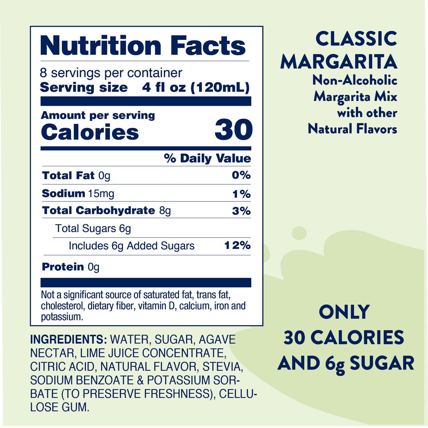 Natural Margarita - Skinny syrup Mixer