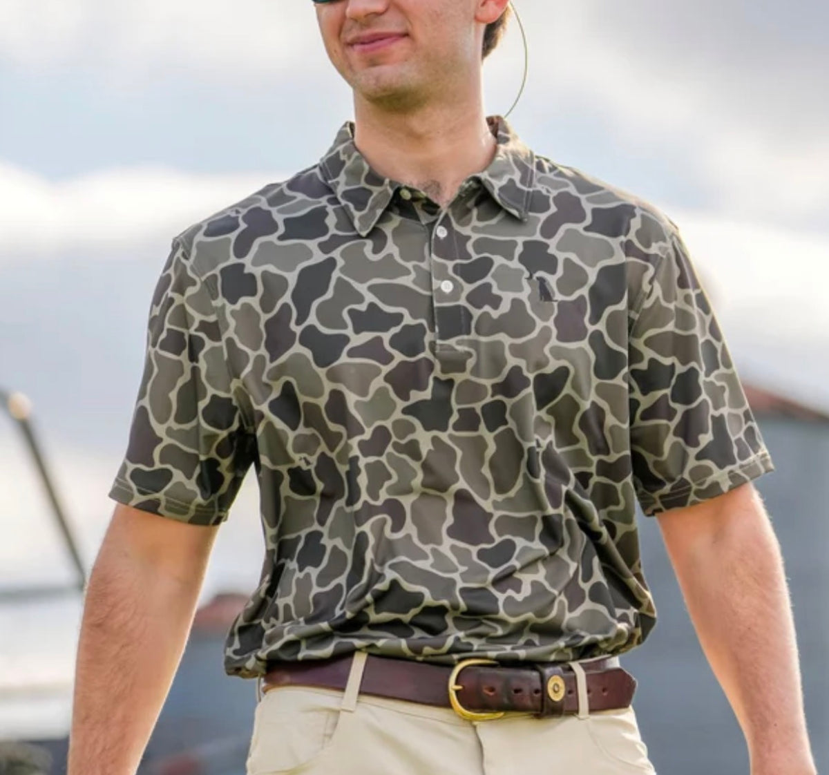 Local boy Dirty Myrtle Polo - Brush camo