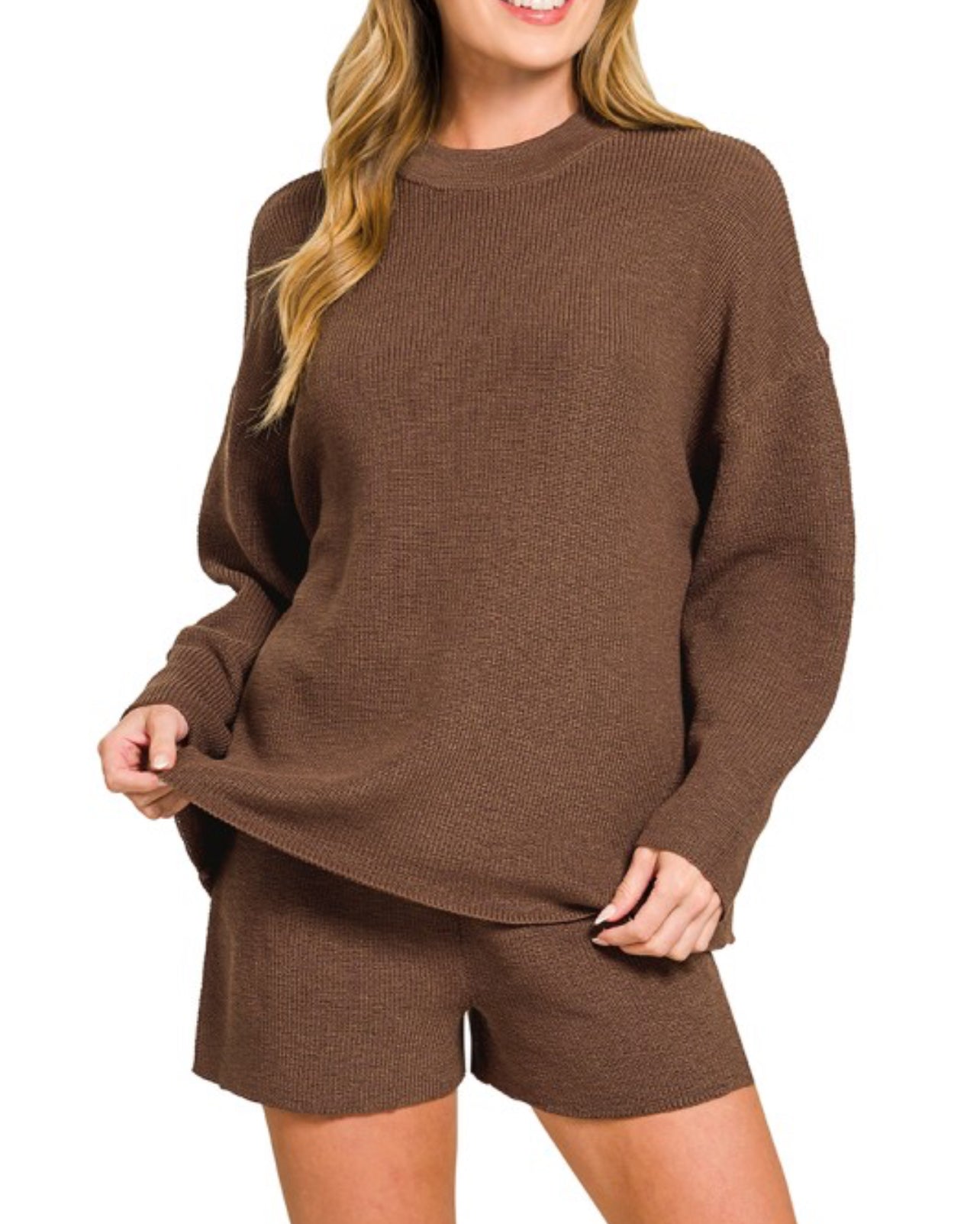 Brown sweater set