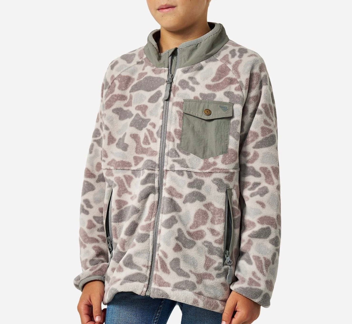 Burlebo youth micro fleece - classic deer camo