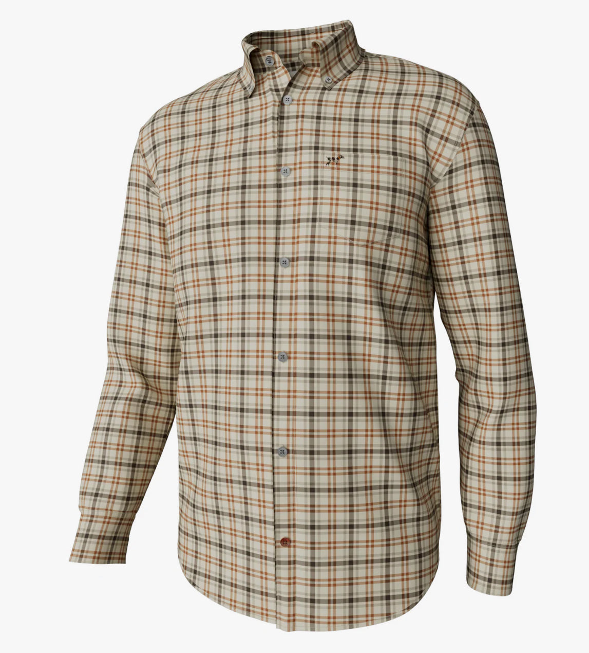 Southern point HADLEY VINTAGE LONG SLEEVE BUTTON DOWN miller plaid gunstock