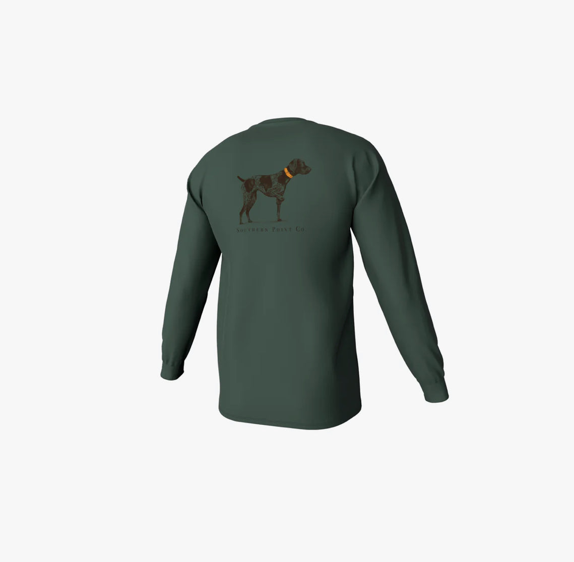 YOUTH GREYTON DETAIL LONG SLEEVE POCKET TEE dark green southern point