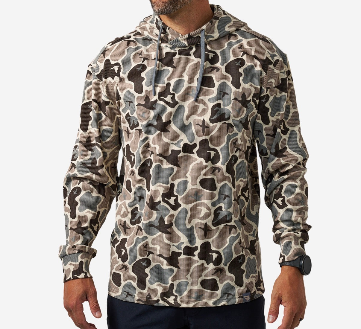 Burlebo thermal hoodie - mallard mayhem camo