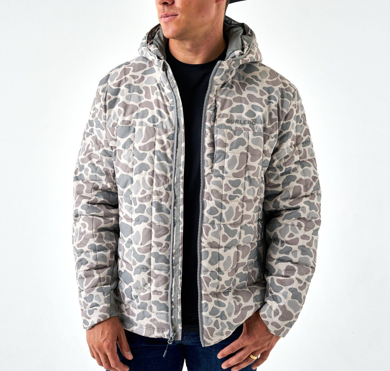 Burlebo puffer jacket deer camo