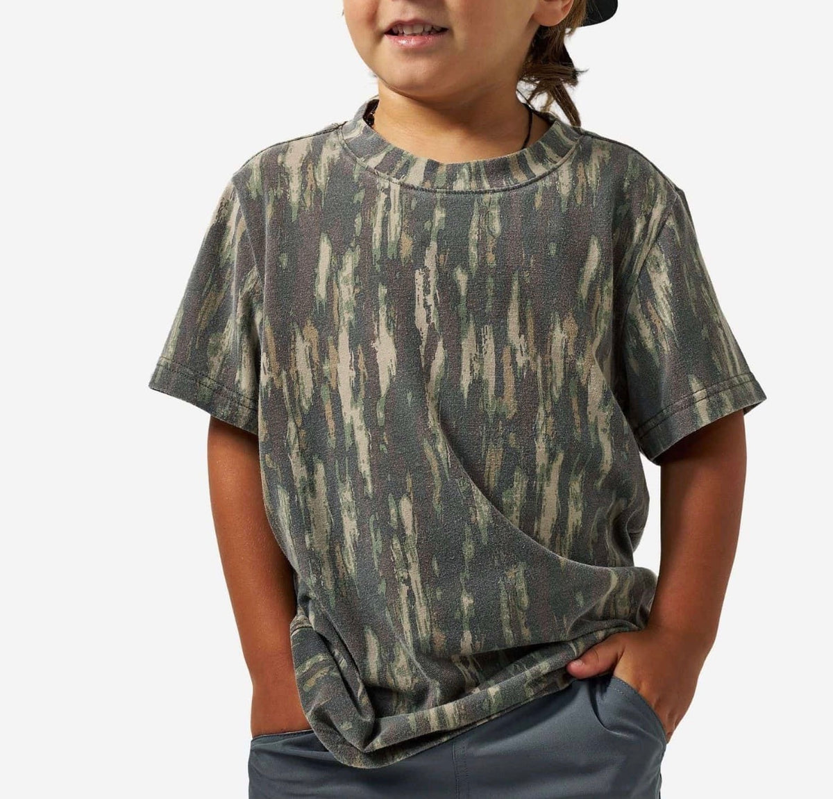 Burlebo youth vintage washed tee - midland camo