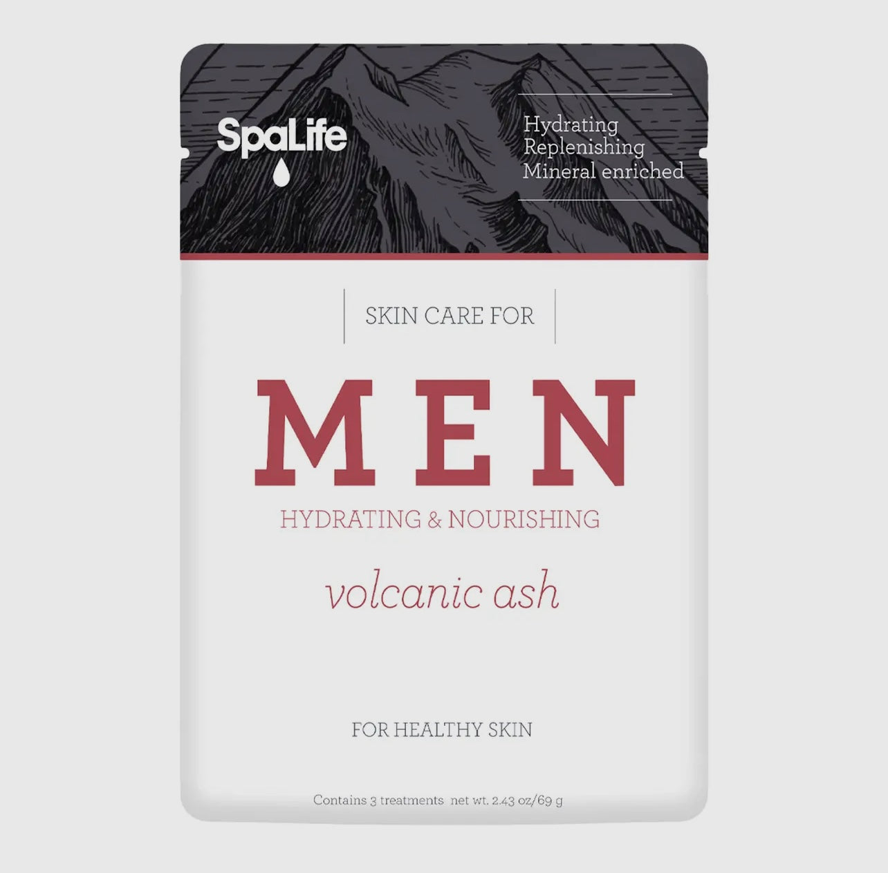 Mens volcanic ash face mask