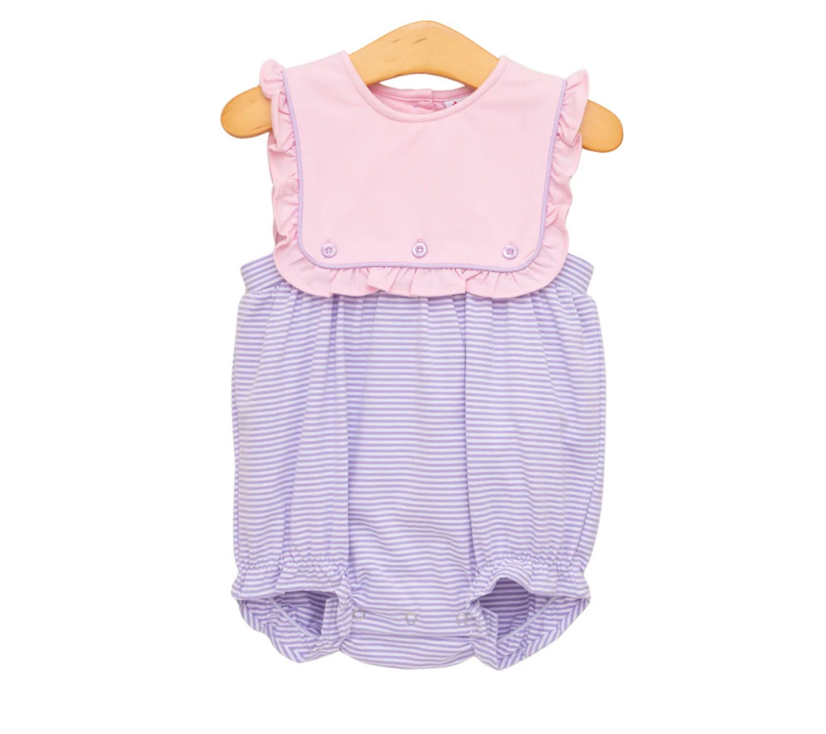 Amelia Bubble- Pink and Lavender Stripe jellybean