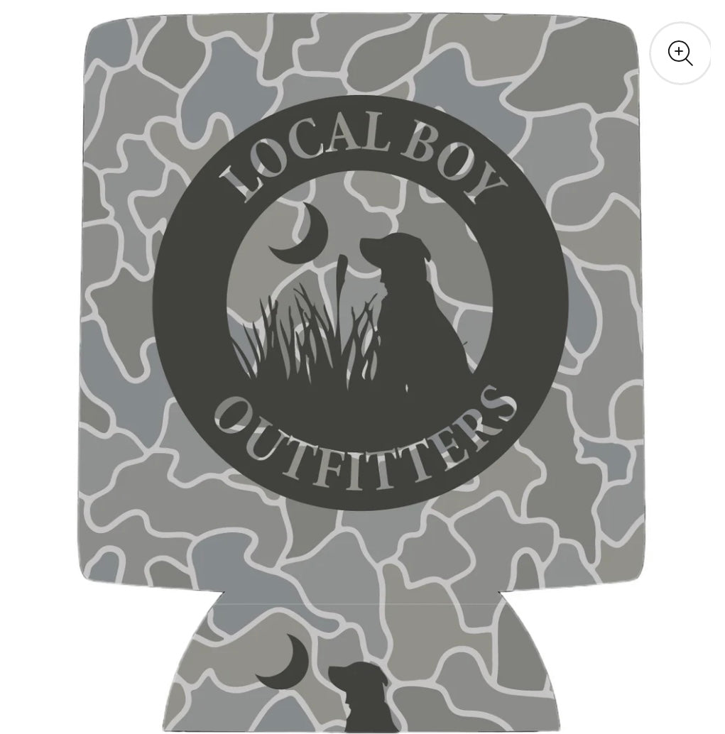 Local boy Original Gray Cobblestone Koozie