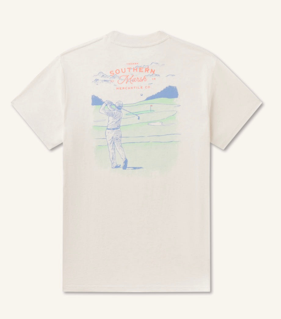 Southern marsh pin high tee washed pebble