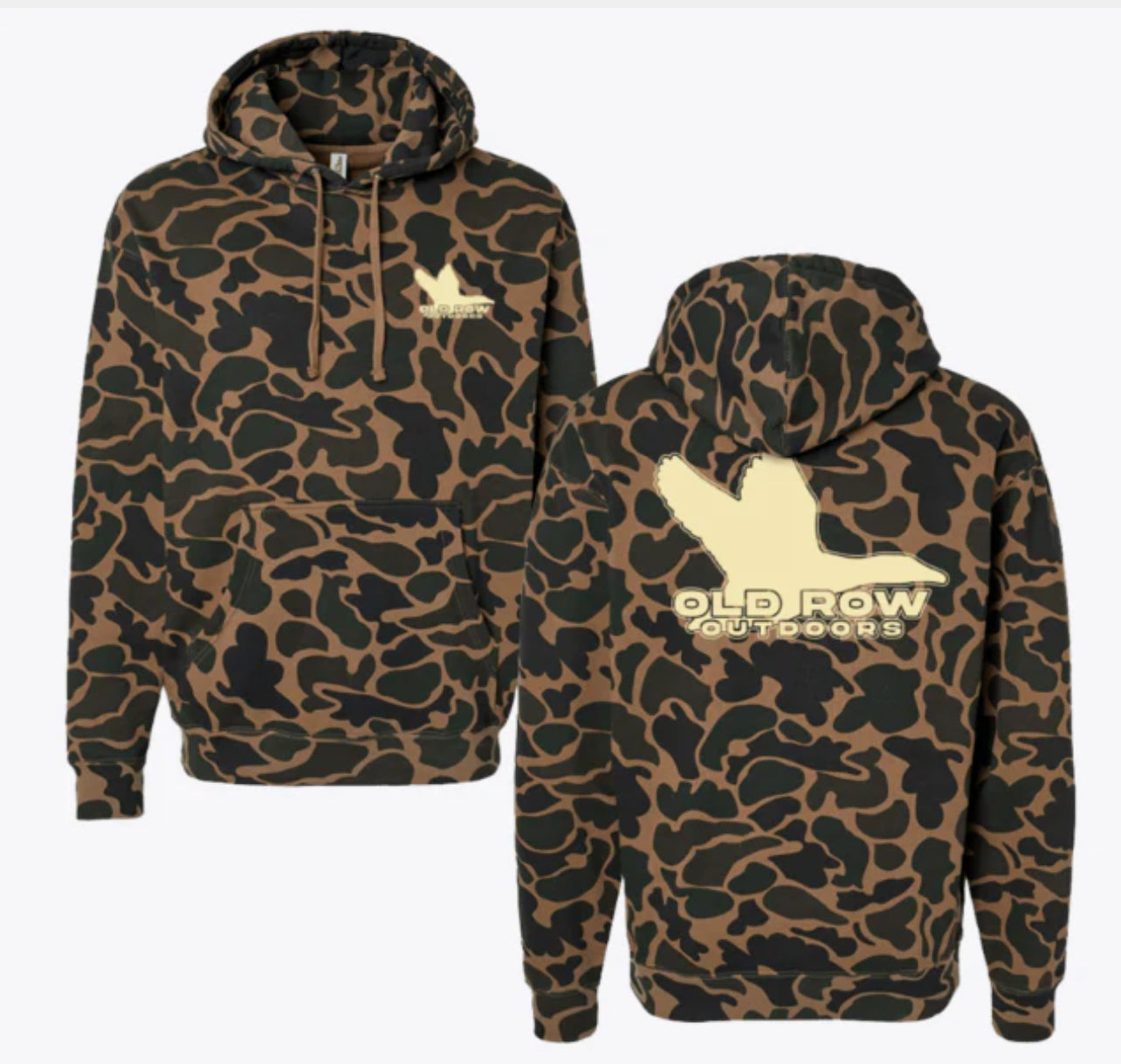 Old row camo hoodie duck