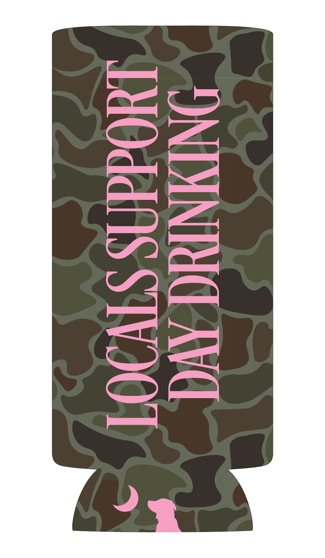 Local girl Day Drinker Slim Can Koozie