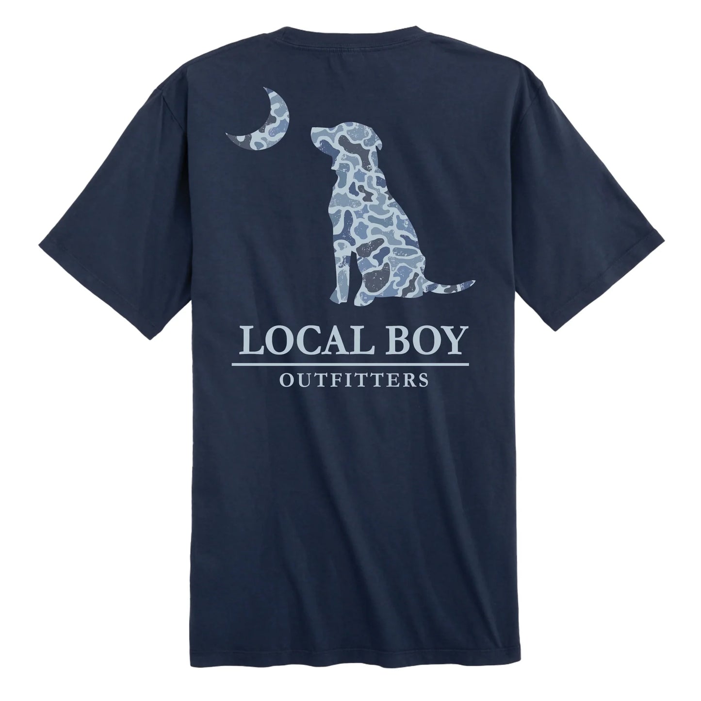 Local Boy Youth Distressed LCF Cobalt Dog & Moon Tee