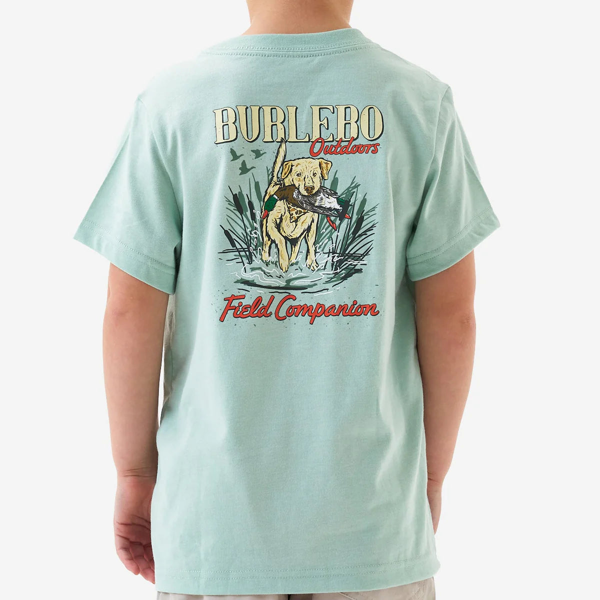 Burlebo Youth Short Sleeve Tee - Field Companion - Sage