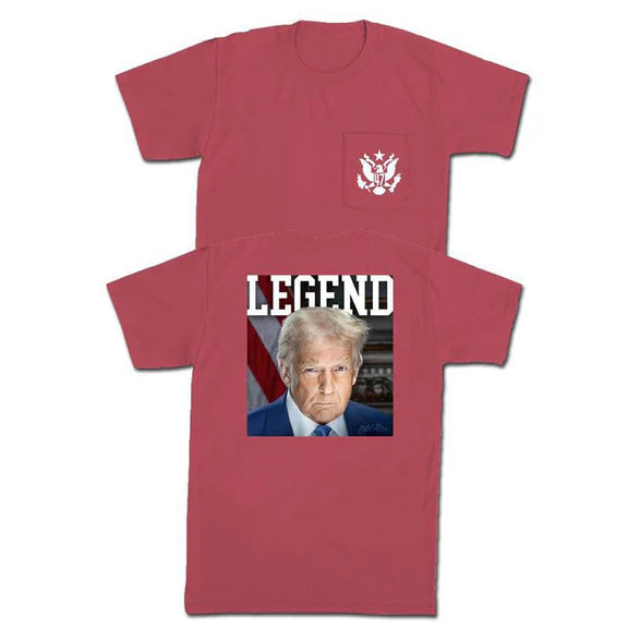 Old row BRIGHT RED TRUMP LEGENDS tee