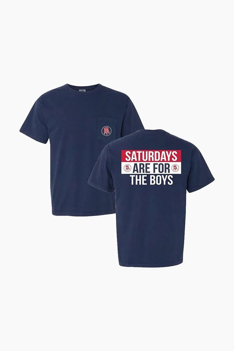Barstool sports Saturdays are for the boys navy tee