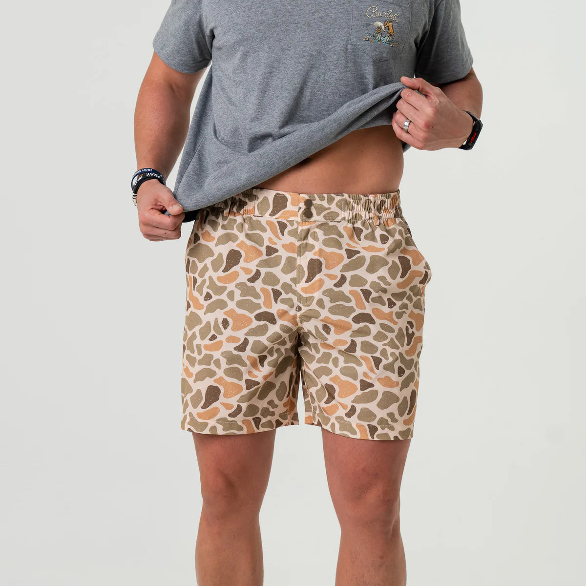Burlebo Everyday Short - Venado Camo - Brown Pocket