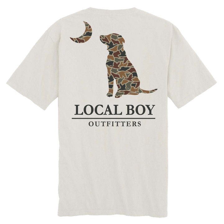 Toddler & youth local boy Autumn Duck Camo Dog & Moon