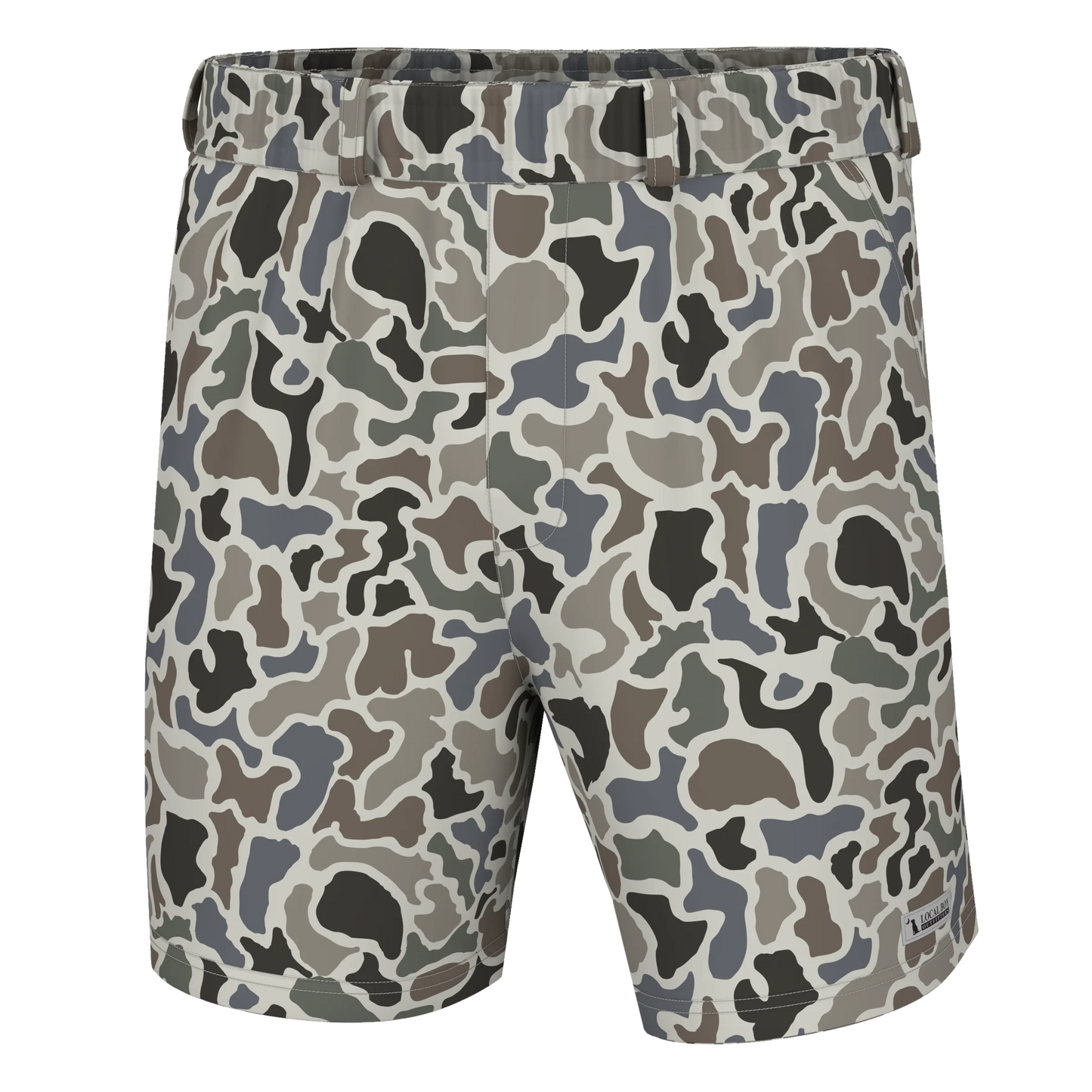 Local boy camo volley shorts