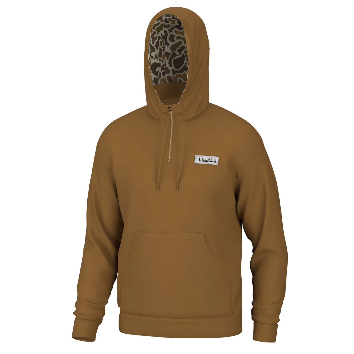 Local boy Quarter Zip Hoodie - rust
