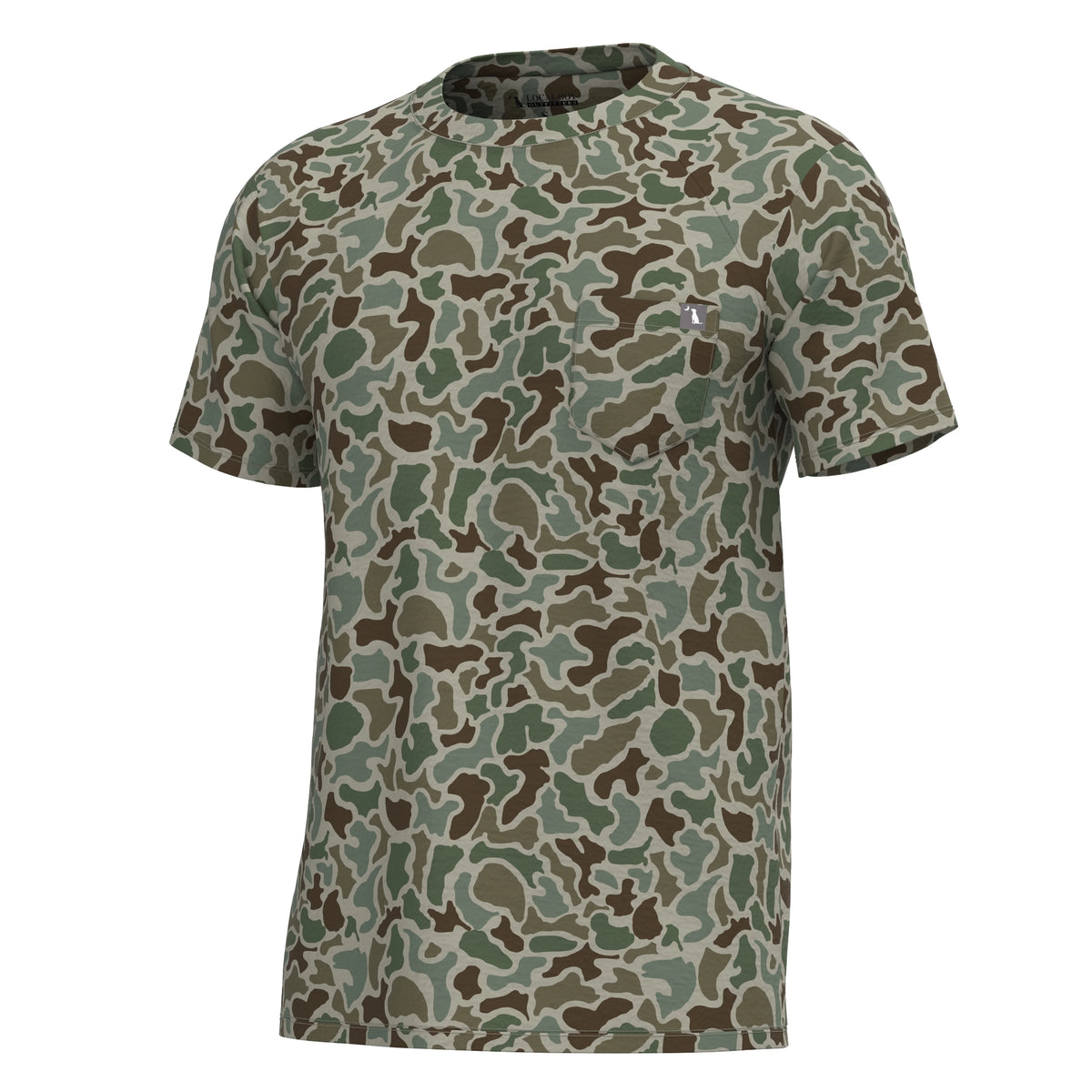 Local boy youth Short Sleeve Heather Blend Crew - LOCALFLAGE FOREST