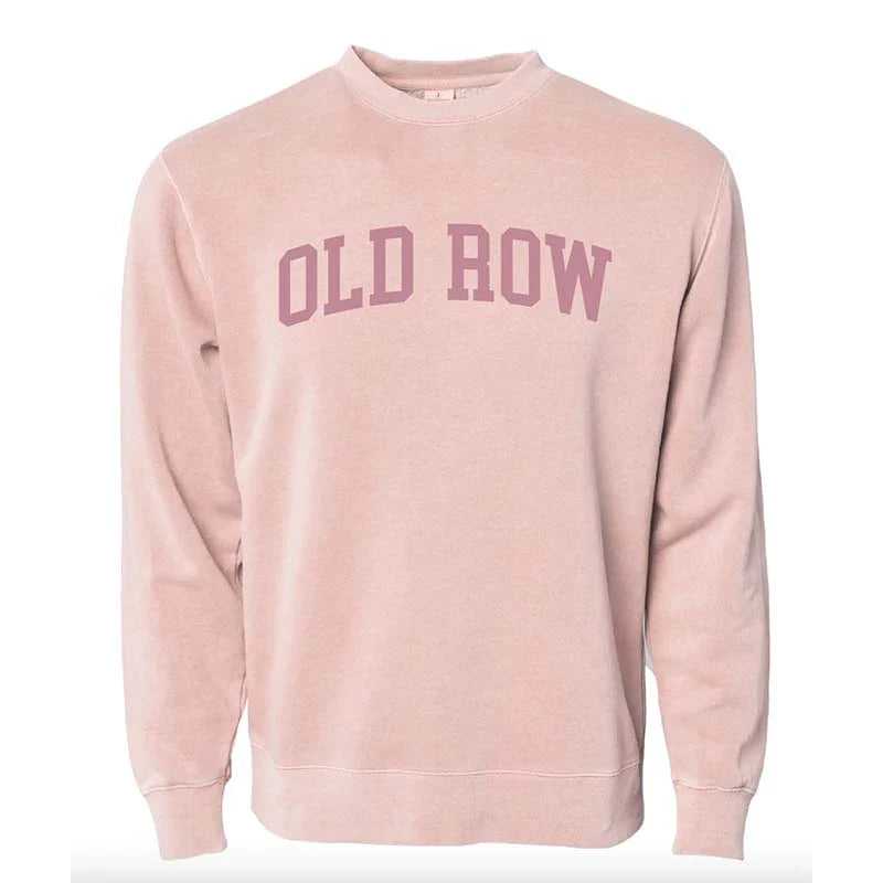 OLD ROW ARCH CREWNECK SWEATSHIRT IN PINK