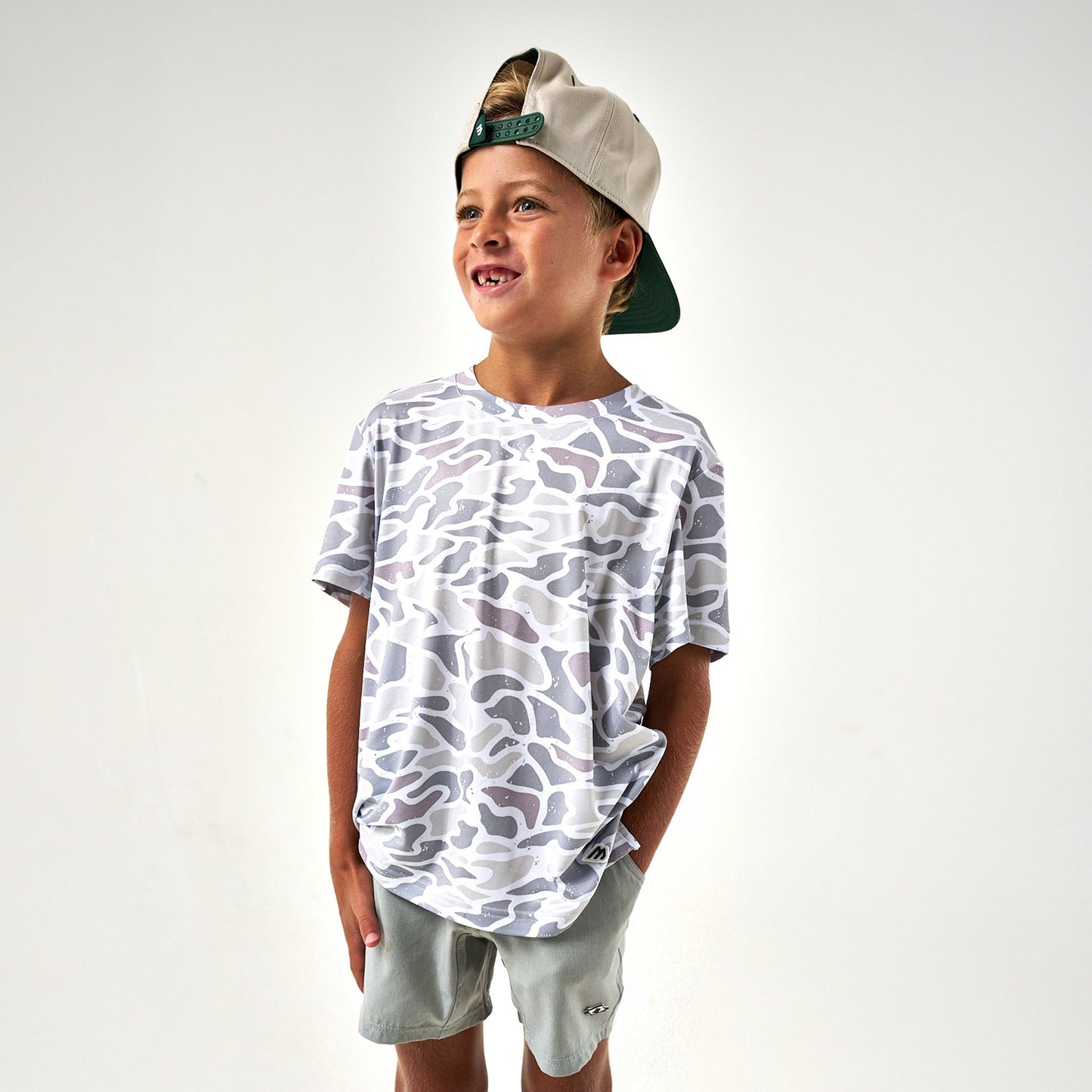 Burlebo Youth - Go To Tee - White Camo