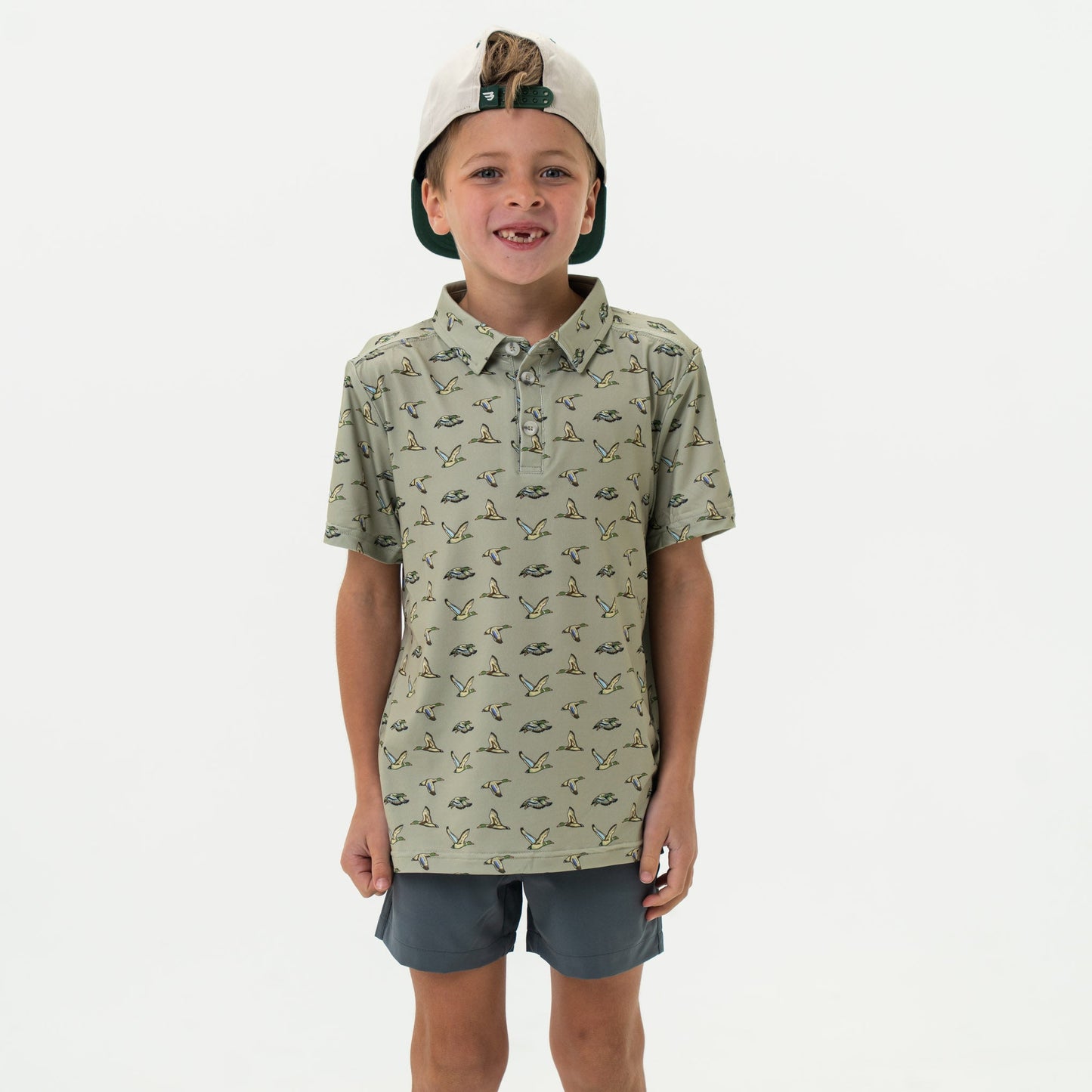 Burlebo Youth Polo - Flying Ducks - Green