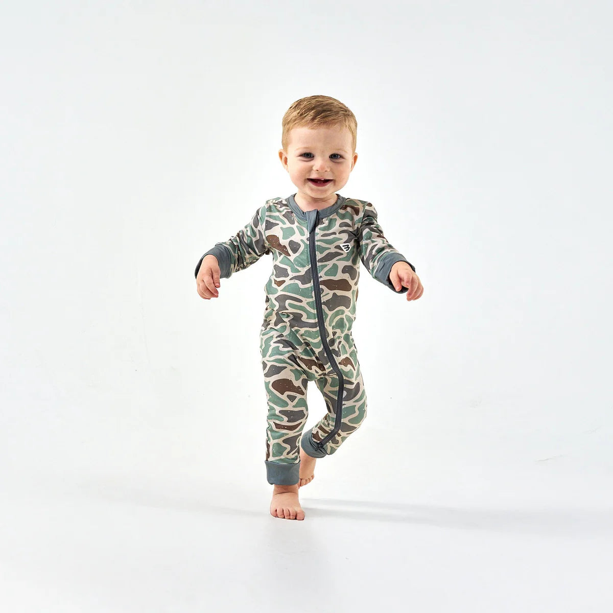 Burlebo Baby Zip Up - Retro Duck Camo