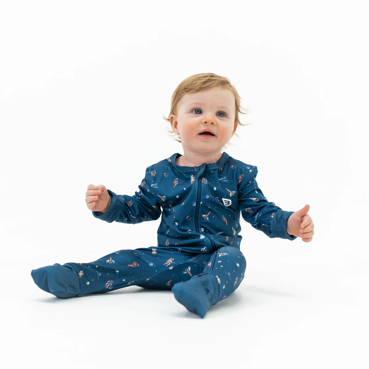 Burlebo Baby Zip Up - To The Moon