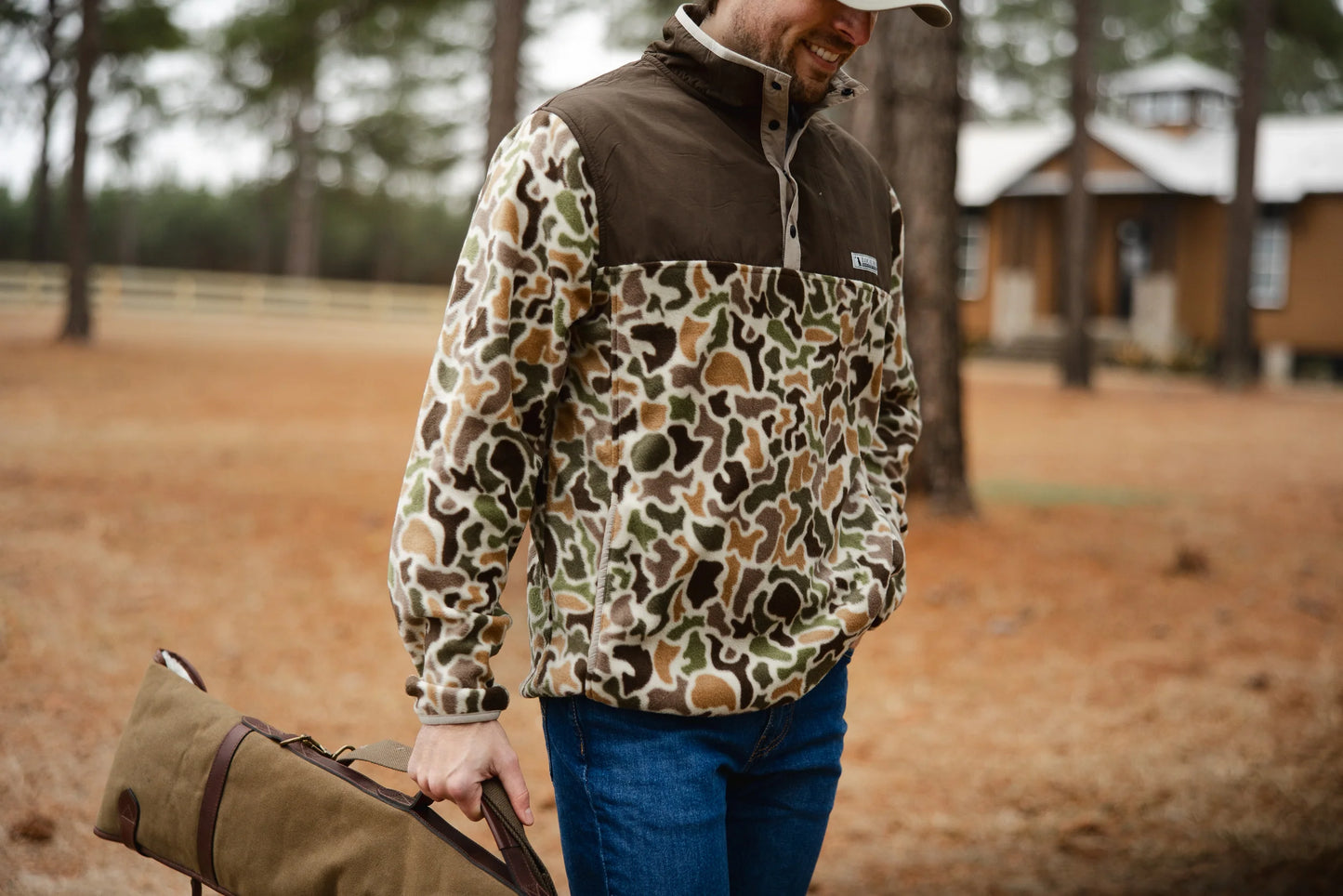 Local boy Quarter Snap camo Pullover