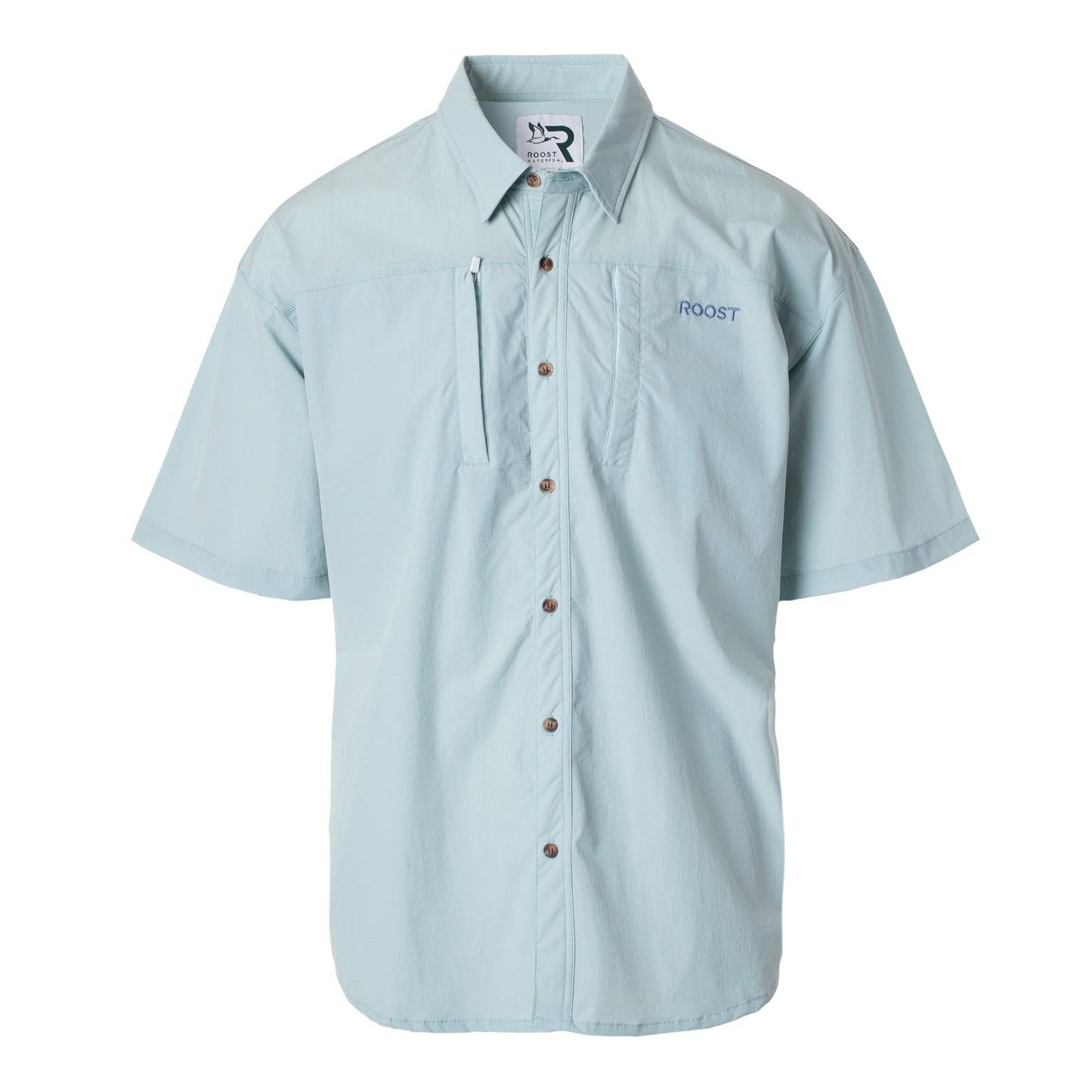 Youth Roost S/S Button Down Light blue