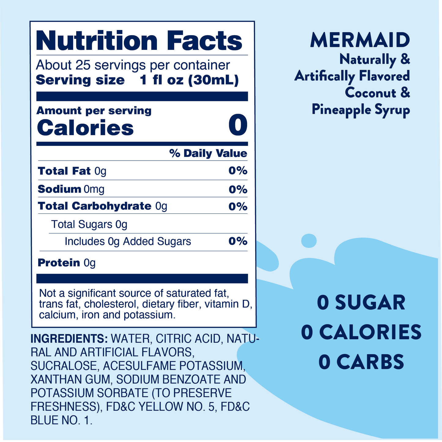 Sugar Free Mermaid™ Skinny Syrup