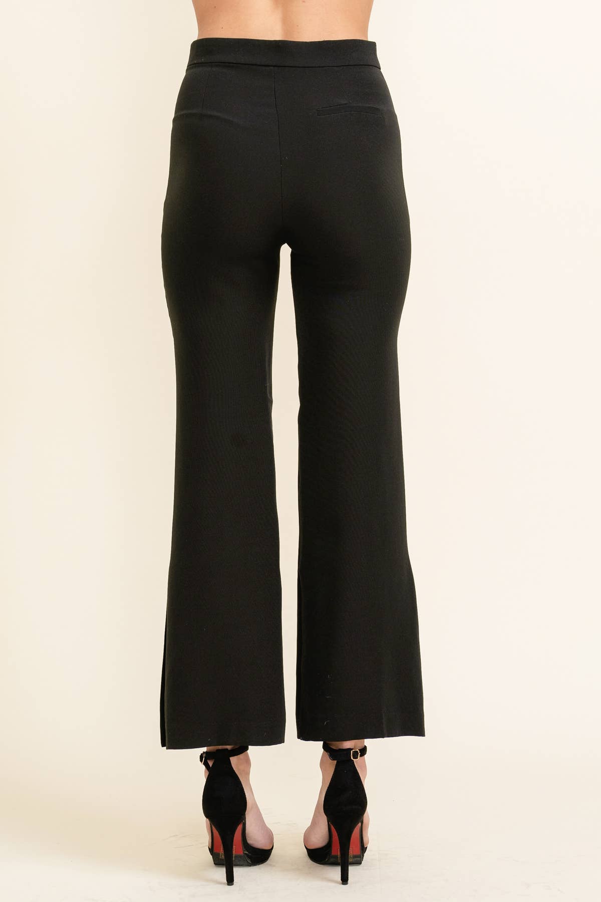 High-Waisted Minimalist Pleated Women's Pants
