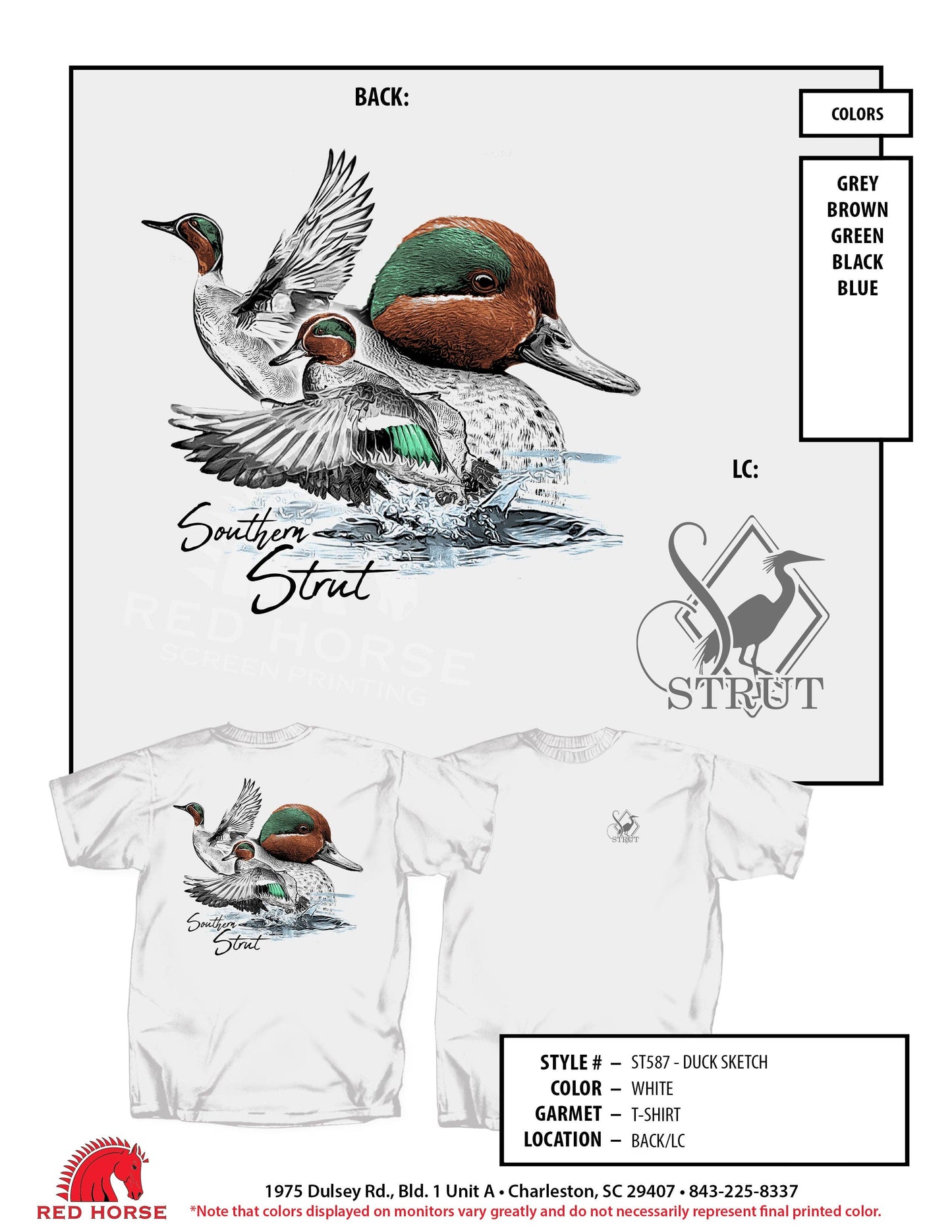 Southern Strut Duck Sketch