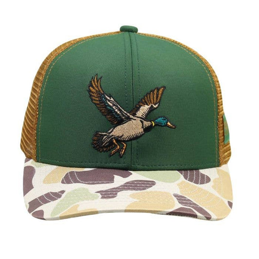 OLE BOY: Flying Mallard Camo Trucker Hat