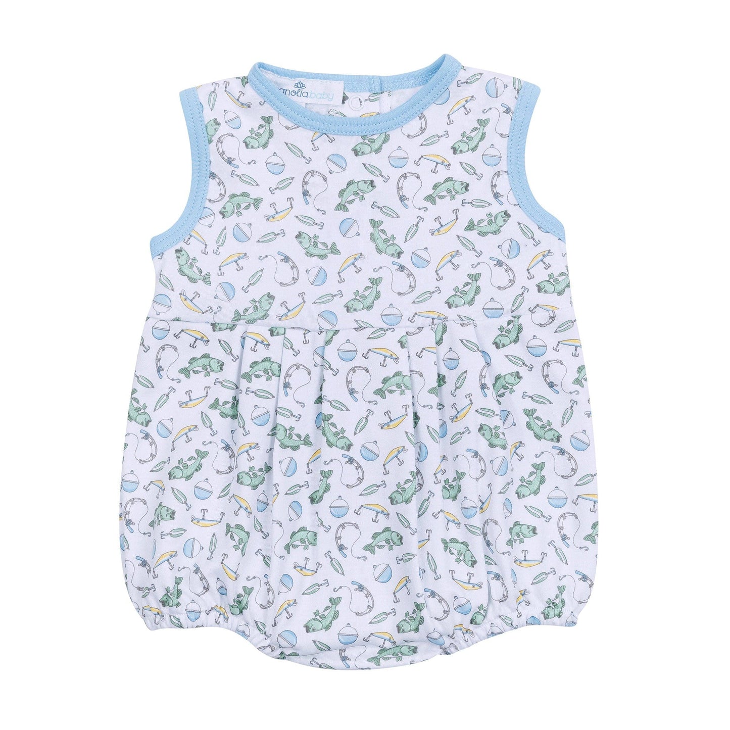 Hook, Line and Sinker Print Bubble magnolia baby blue
