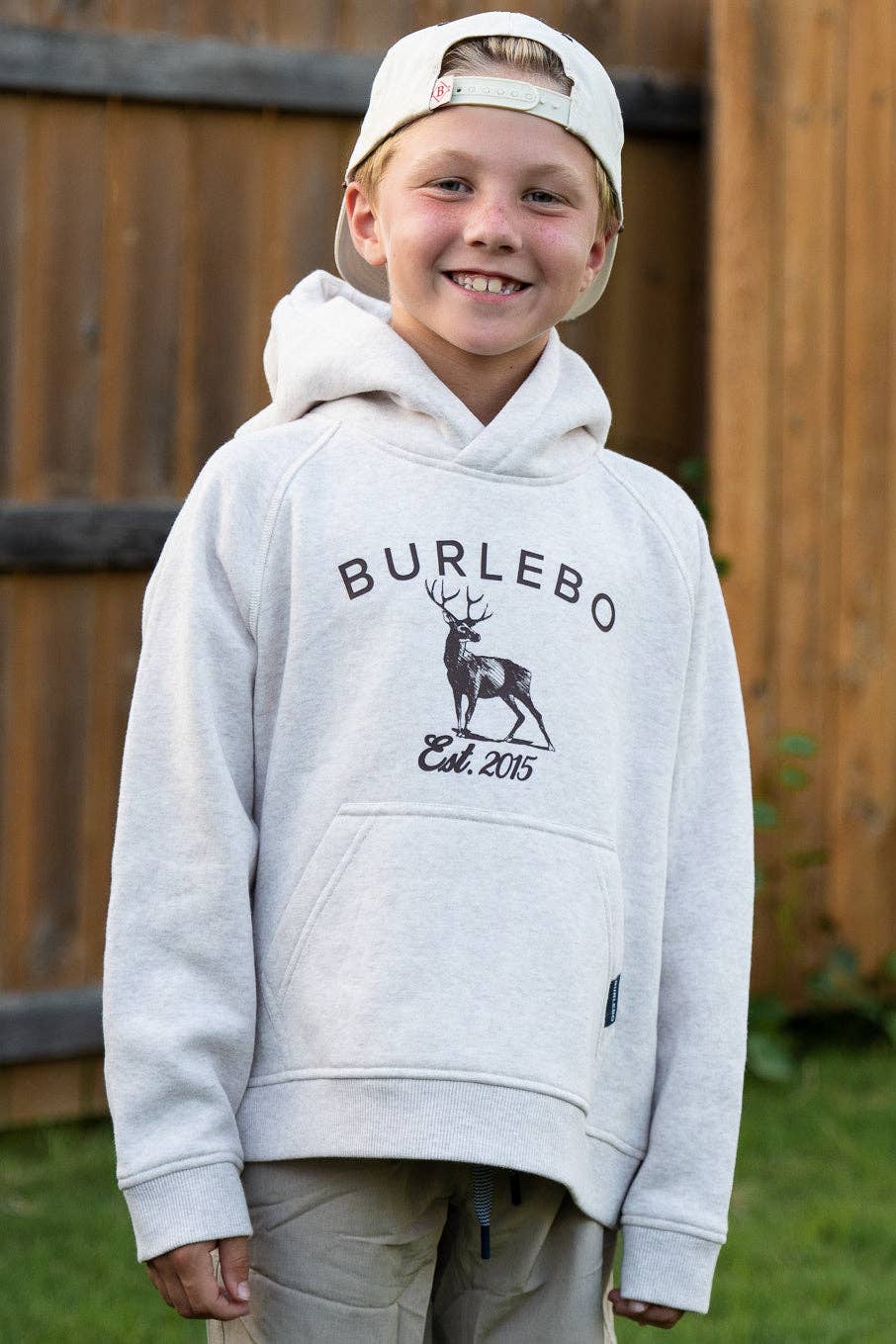 Burlebo Youth Fleece Hoodie - Whitetail Deer