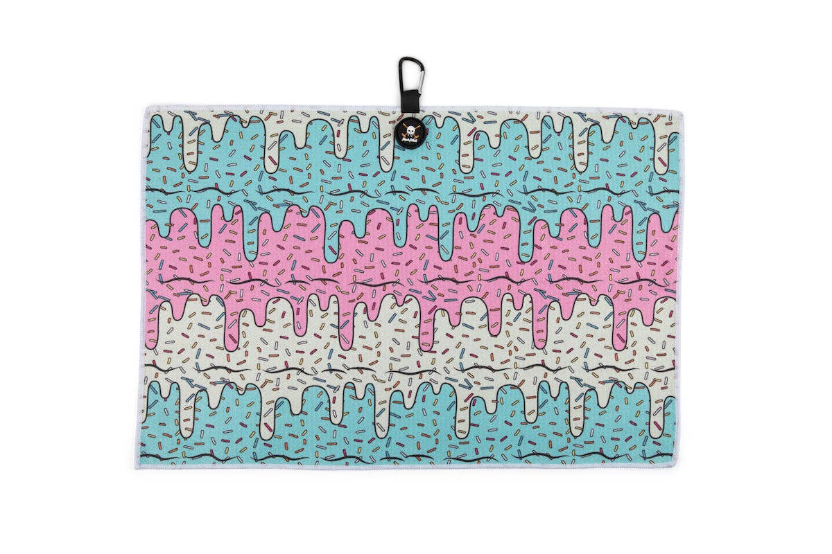 Ice Cream Magnetic Golf Towel: Paint Splatter