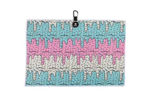 Ice Cream Magnetic Golf Towel: Paint Splatter