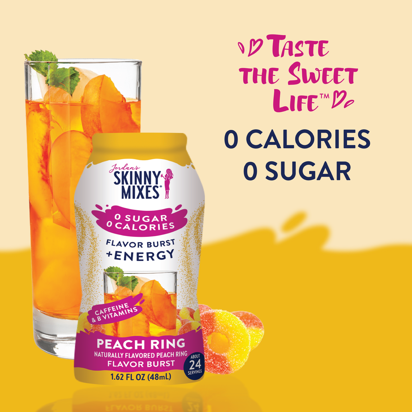 Flavor Burst - Sugar Free Peach Ring + Energy