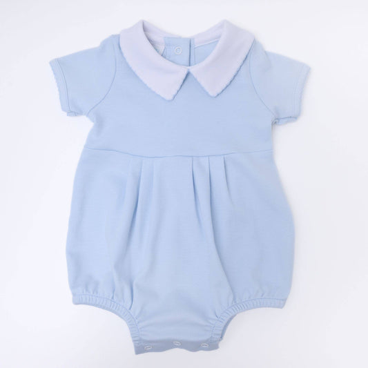 Essentials Solid Collared Bubble - Blue