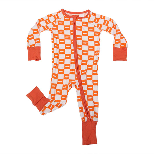 Checkerboard Tennessee Kids Unisex Pajamas