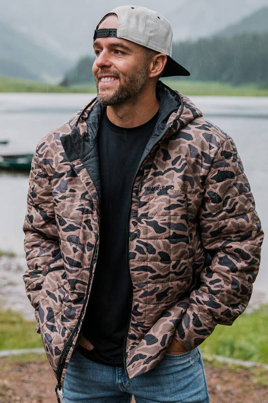 Burlebo Puffer Jacket - Gauge Camo